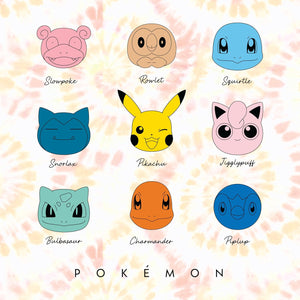 Girls Pokemon Tie-Dye Graphic T-Shirt, Character Tee for Kids Sizes 4-16