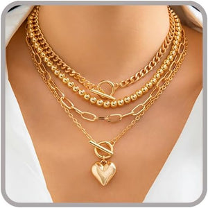 Chunky Necklace for Women Layered Necklaces for Women