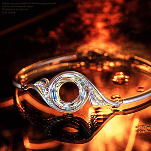 Rise from the Ashes Phoenix Adjustable Bangle Bracelet for Women
