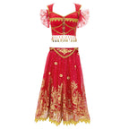 Children's Indian Princess Belly Dance Set Eastern Indian Dance Sari Girl Performance Clothing Children's Stage Costumes