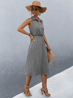 European And American Women's Clothing Button Shirt Dress