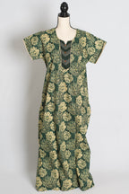 Printed Green Pure Cotton Nightwear in Regular Size — Style B (Sep)