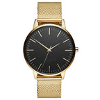 Casual Ultra-thin Fashion Quartz Watch With A Metal Mesh Band