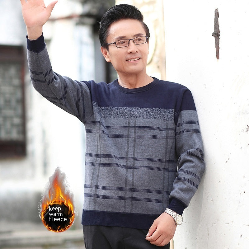 Men's Fashion Velvet Padded Thickened Thermal Clothes