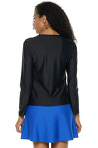 Palmeto | Women's Long Sleeve Swim Shirt | Black
