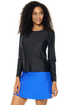 Palmeto | Women's Long Sleeve Swim Shirt | Black
