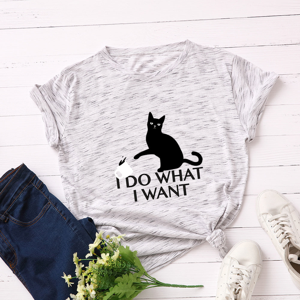 Cotton print T-shirt