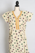 Printed Cream Pure Cotton Nightwear in Regular Size