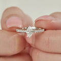 Horse-Eye Moissanite Ring For Women Light Luxury With A High-End Vibe