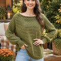 Women's Loose-Fit Batwing-Sleeve Knit Sweater