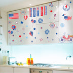 Independence Day Glass Cabinet Wall Sticker