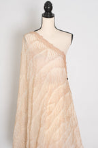 Sia | Cream and Gold Soft Organza Saree | Summer Wedding & Cocktail Partywear