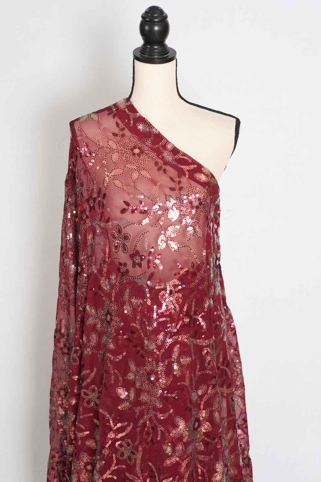 Preeti | Brownish Maroon Sequin Saree | Luxury Partywear & Graduation Collection