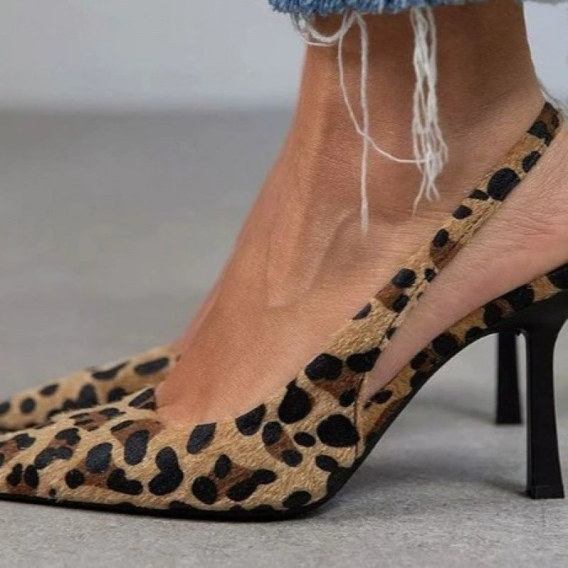 Stylish Pointed-Toe Plus-Size Slip-On Elegant Heels