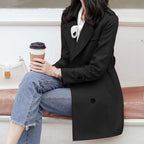 Ladies New Double Breasted Short Coat