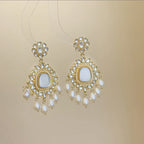 New Heavy Industry High End Flower Tassel Necklace Earrings