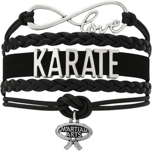 Karate Charm Bracelet - Martial Arts Adjustable Bracelet