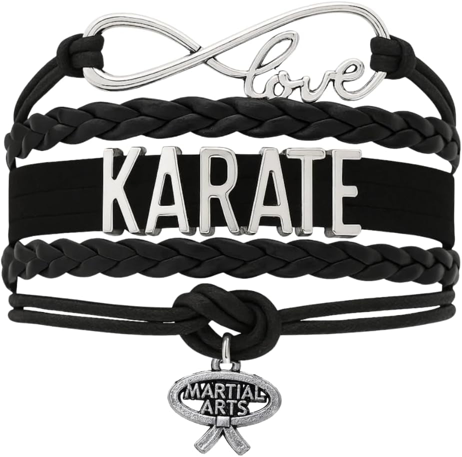 Karate Charm Bracelet - Martial Arts Adjustable Bracelet