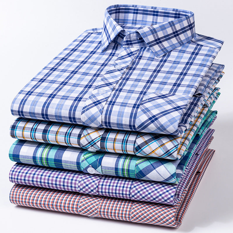 Plus-size Casual Plaid Shirt For Spring And Summer