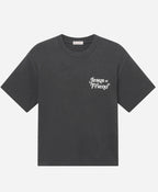 Youth Heavyweight Pure Cotton Batik Washed-Aged Stirred-Snowflake Short Sleeve