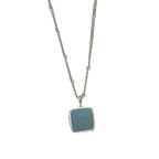 Simple Geometric Square Pendant Necklace For Women
