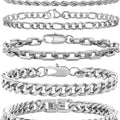 Stainless Steel Chain Bracelet for Men Women