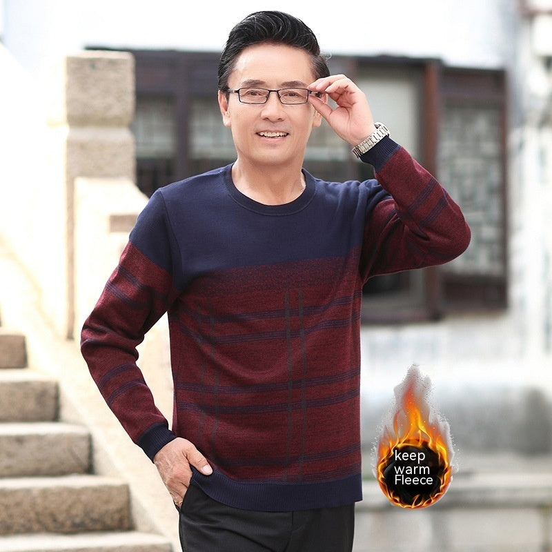 Men's Fashion Velvet Padded Thickened Thermal Clothes