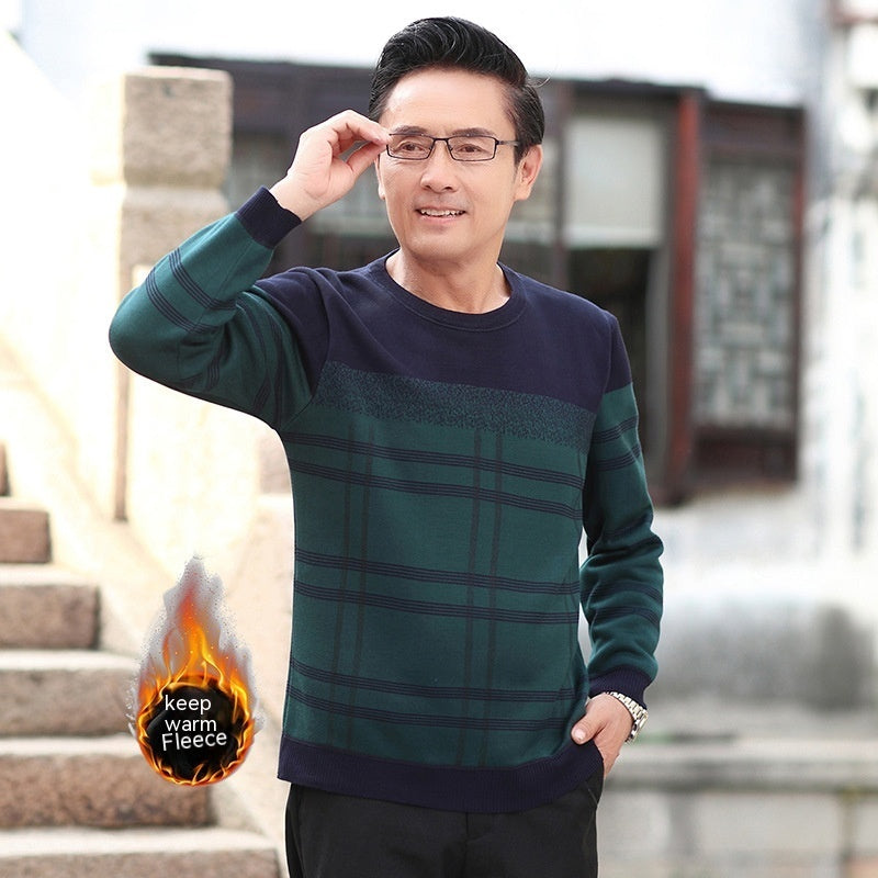 Men's Fashion Velvet Padded Thickened Thermal Clothes