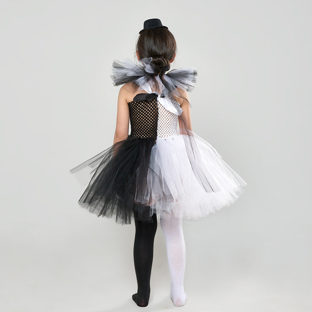 Halloween Soul Clown Girls' Dress Suit