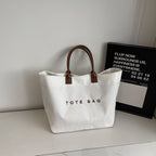 Retro Lettered Casual All-match Tote Bag