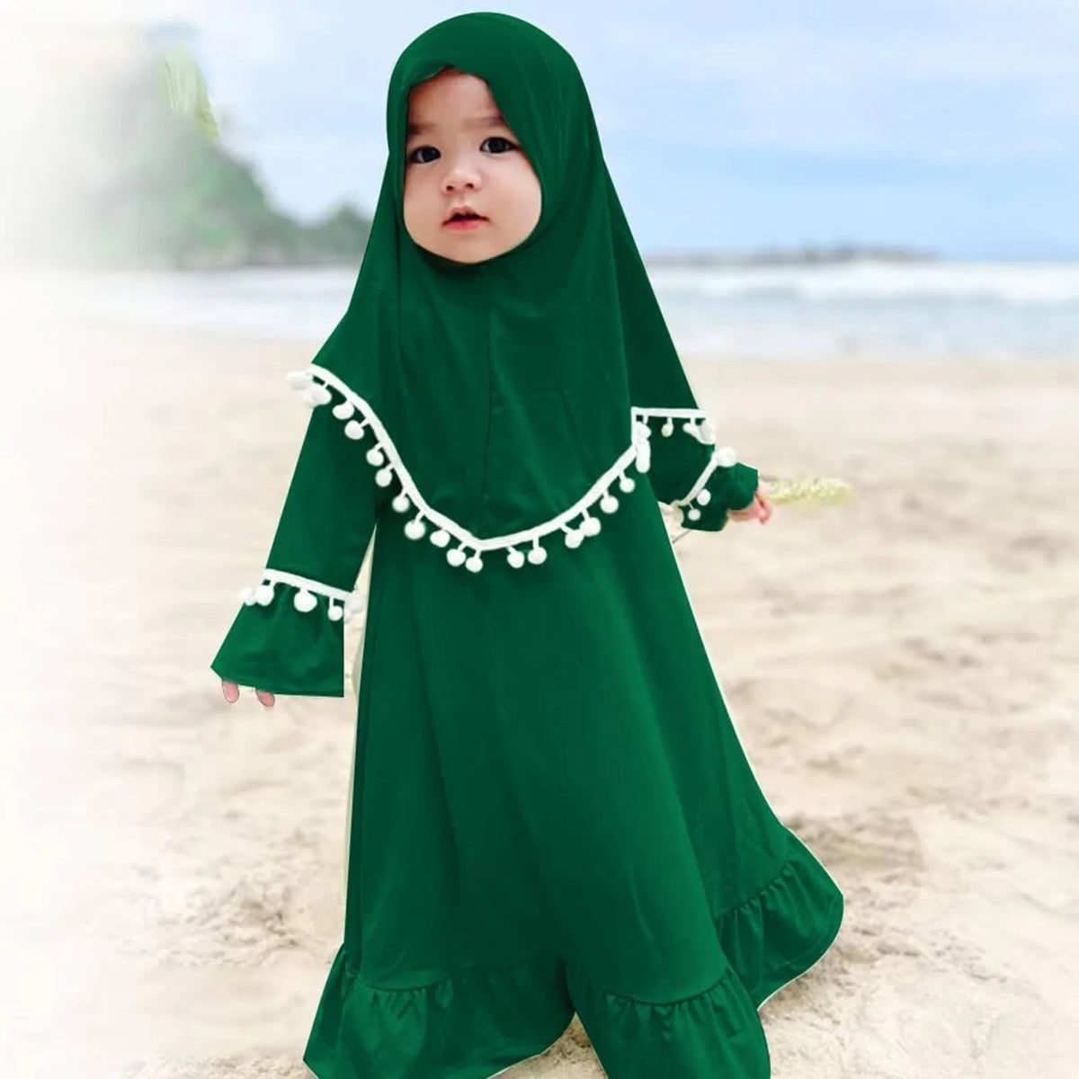 Dress Long Skirt Scarf Two-piece Set Children's Skirt Ins