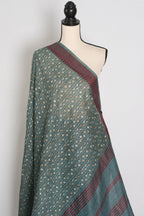 Bithi | Steel Grey Cotton Saree | Lightweight Bengali Heritage