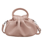 Versatile Womens Retro Cloud-Print Pleated Shoulder Crossbody Bag