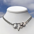 Hollow Metal Pendant Hip-Hop Punk Geometric Necklace