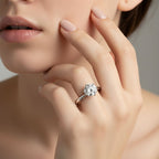 D-Color Moissanite 1-Carat Classic Couple Rings Unisex Design For Both Men And Women
