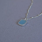 Simple Geometric Square Pendant Necklace For Women