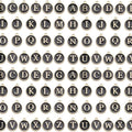 104 Pack Alphatbet Enamel Charms A-Z Letter Initial Double Side Beaded Pendants