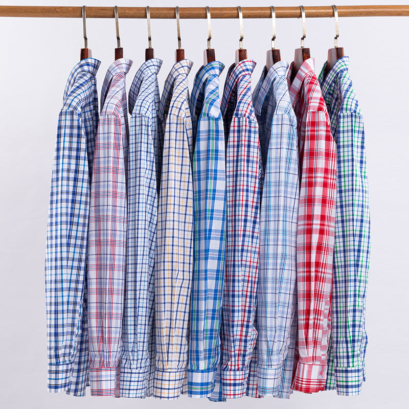 Plus-size Casual Plaid Shirt For Spring And Summer