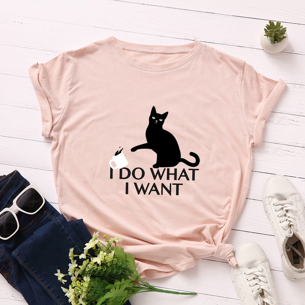 Cotton print T-shirt