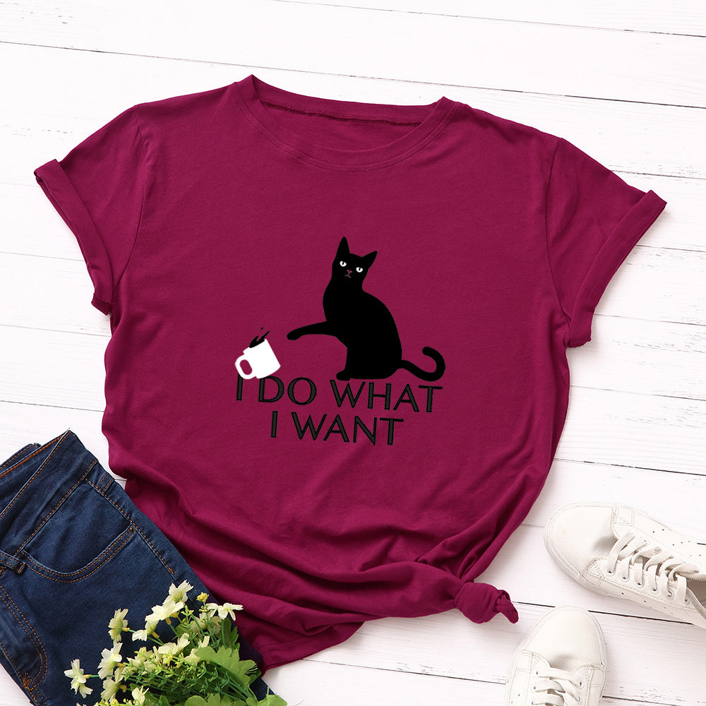 Cotton print T-shirt