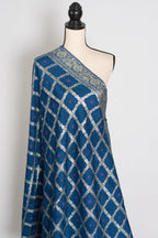 Mahi : Blue Gharchola Dola Silk Banarasi Dupatta