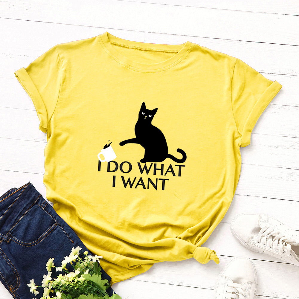 Cotton print T-shirt