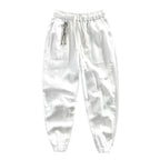 Mens Relaxed-fit Cotton-linen Casual Cropped Pants