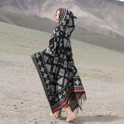 Dali Tourism Ethnic Style Shawl Northwest Thickened Warm Scarf
