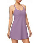 Sports Dress Strap Showing Chest Pad Anti-exposure Fitness Quick-drying Feather Tennis Skirt