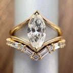 Stylish Elegant And Minimalist Two-piece Alloy Ring Set For Women