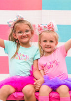 Girls Graphic Tee - Bloom Babe -Teal