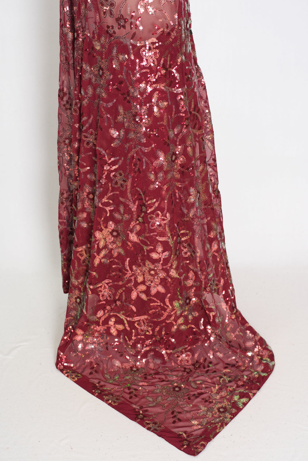 Preeti | Brownish Maroon Sequin Saree | Luxury Partywear & Graduation Collection