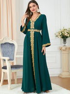 Eid Muslim Party Dress for Women Abaya Emboridery Jalabiya Morocco Dresses Abayas Kaftan Abaya Islam Vestidos Arab Long Robe