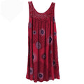 European And American Women's Clothing Lace Print Sleeveless Swing Loose Sexy Dress